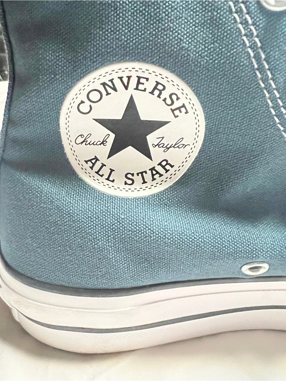 Converse High Top Sneakers - Dark Teal with White